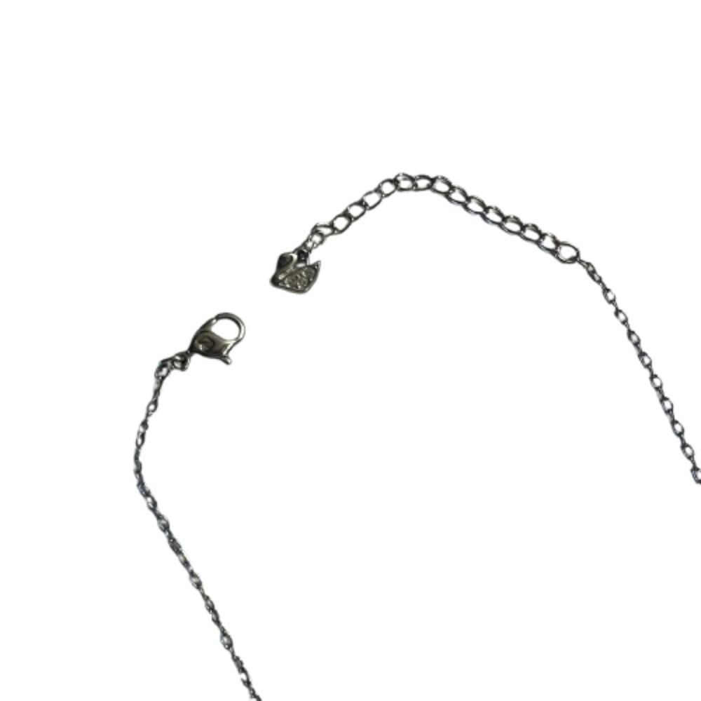 Swarovski Rosette Dark Colored Black Top Stone Necklace - Picture 8 of 12